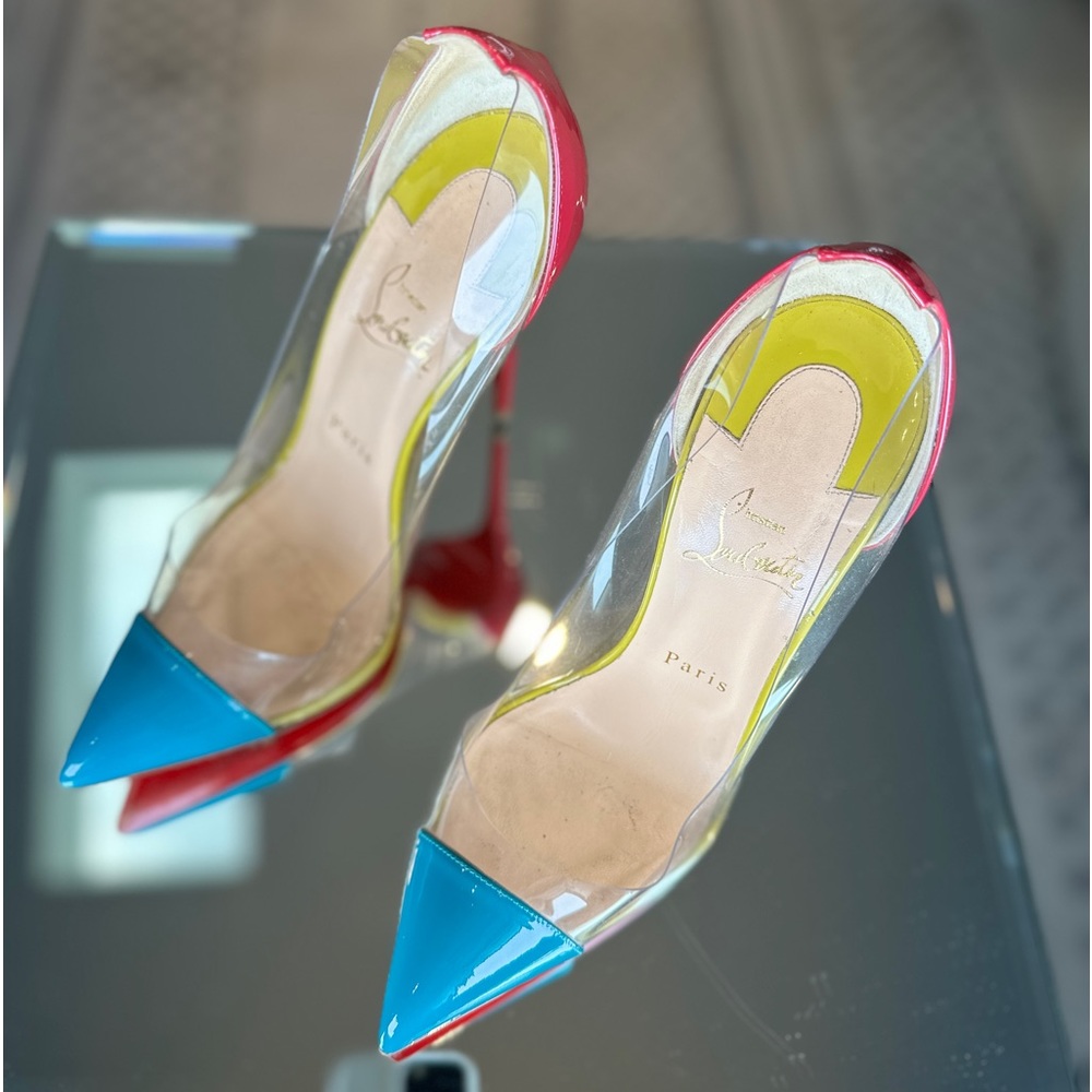 Christian Louboutin Patent Leather Tri color Size 39 - Picture 11 of 14